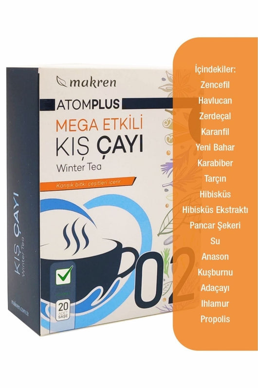 Makren Atom Kış Çayı 20’li Şase Palmiye Gurme