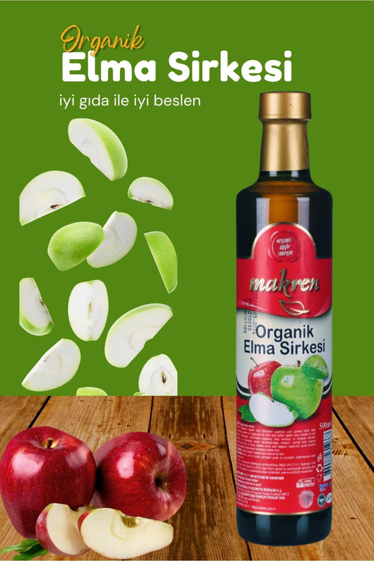 Makren Organik Elma Sirkesi 500 ml Palmiye Gurme