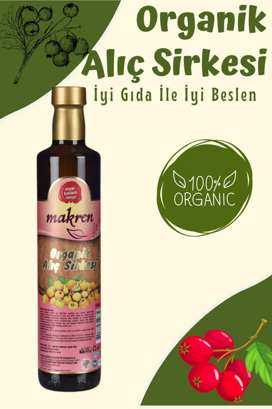 Makren Organik Alıç Sirkesi 500 ml Palmiye Gurme
