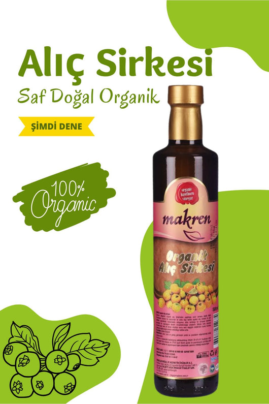 Makren Organik Alıç Sirkesi 500 ml Palmiye Gurme
