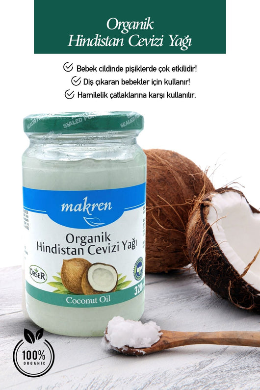 Makren Organik Hindistan Cevizi Yağı 320 ml Palmiye Gurme