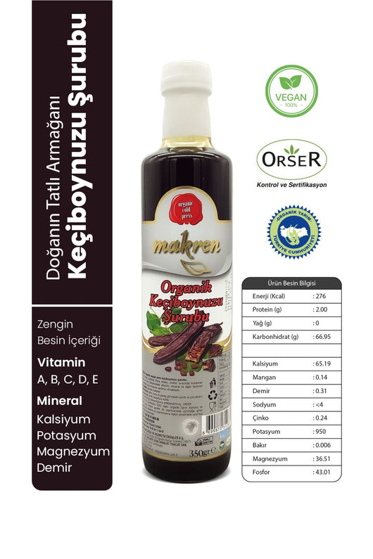 Makren Organik Keçiboynuzu Şurubu 350 g Palmiye Gurme