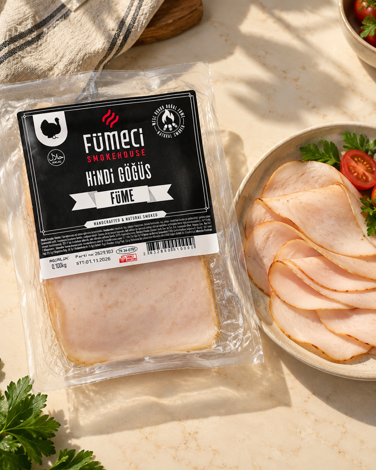 Hindi Füme (Göğüs) 100gr Palmiye Gurme