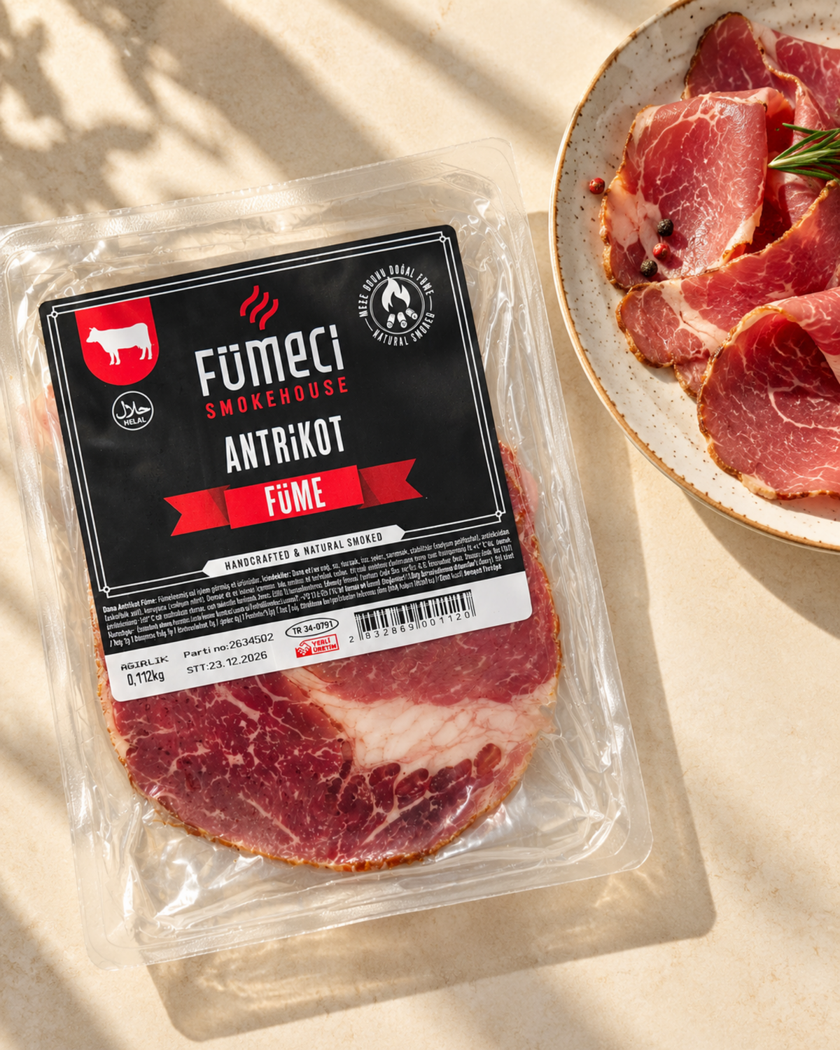 Fümeci Antrikot Füme 100-150g Palmiye Gurme