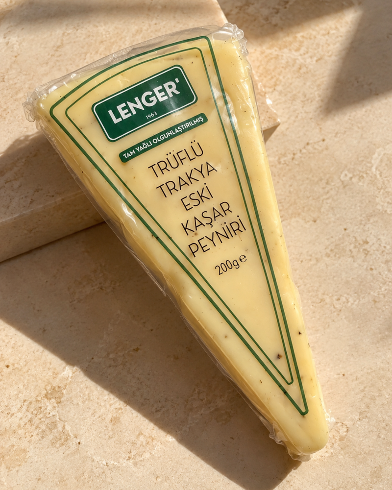 Lenger Trüflü Trakya Eski Kaşar Peyniri 200 g