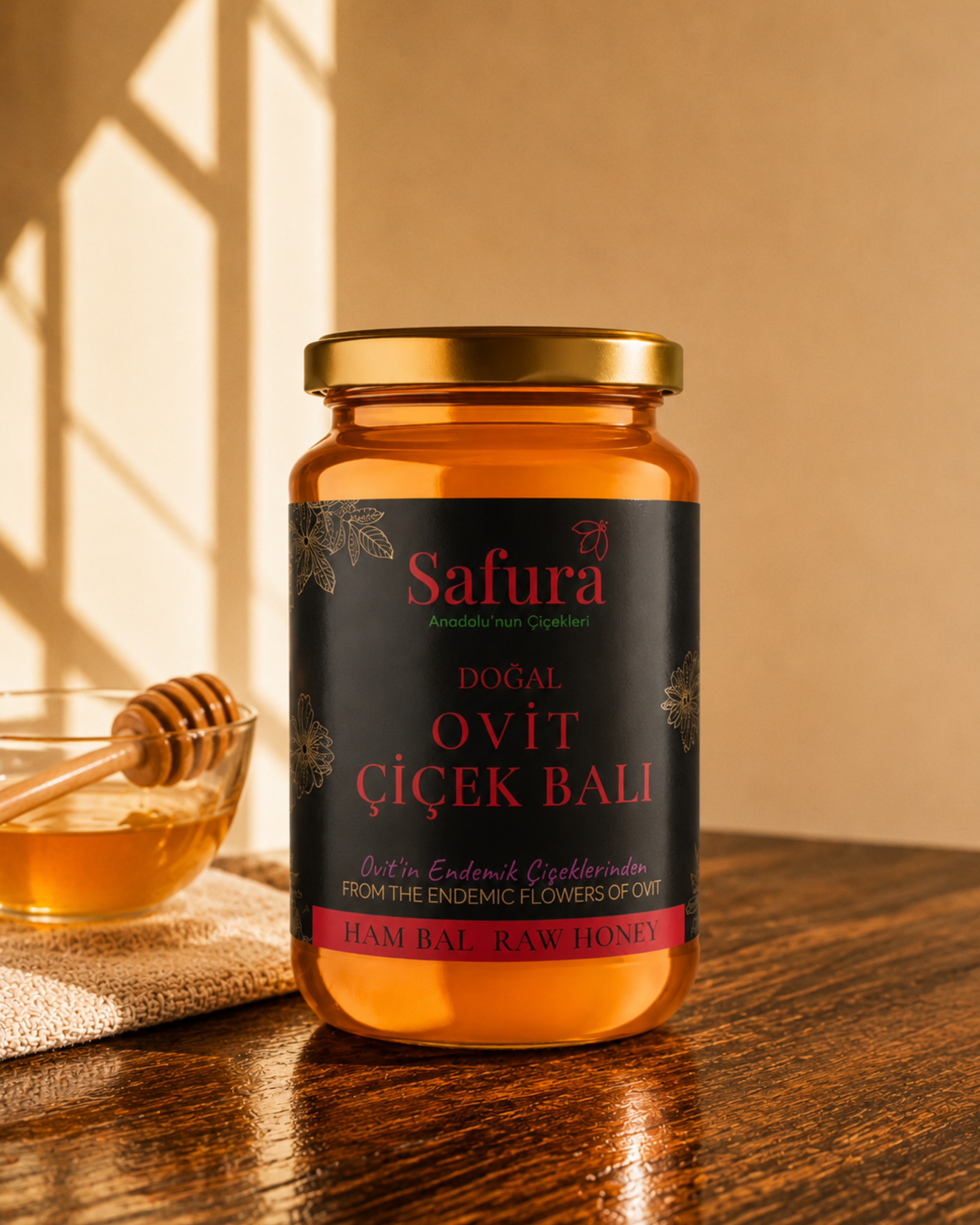 Safura Doğal Ovit Çiçek Balı 450g Palmiye Gurme