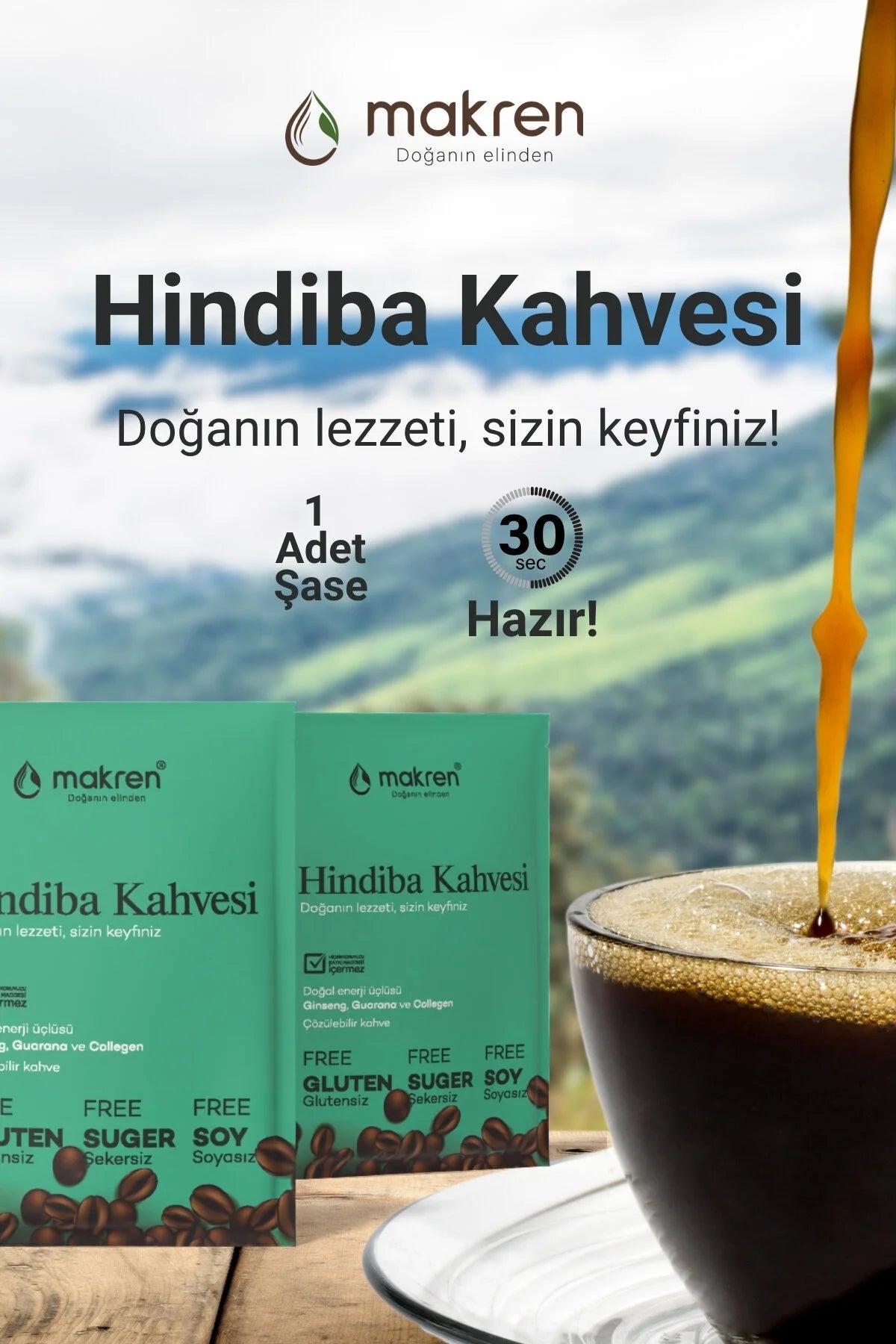 Makren Hindiba Kahvesi Palmiye Gurme
