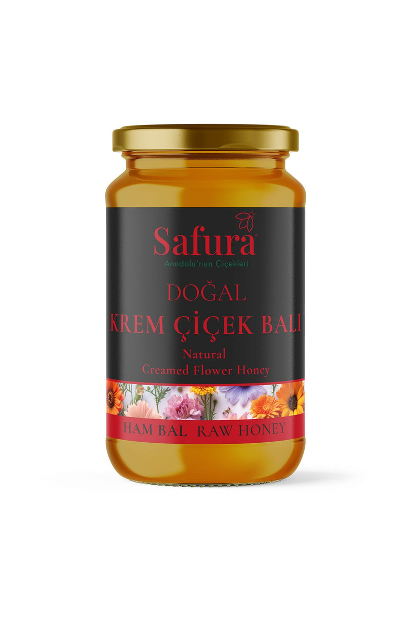 Safura Doğal Krem Çiçek Balı 450g