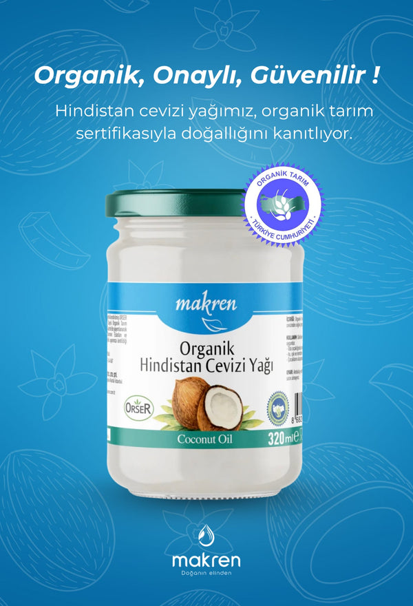 Makren Organik Hindistan Cevizi Yağı 320 ml Palmiye Gurme