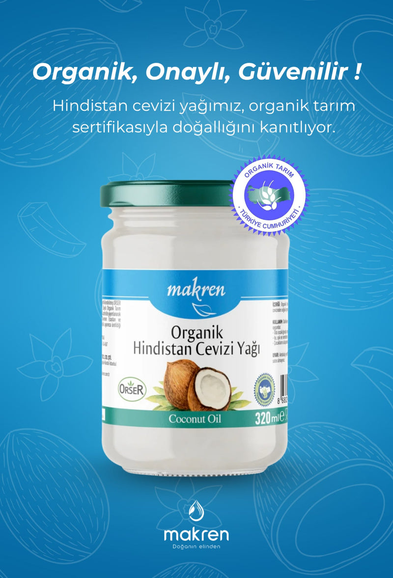 Makren Organik Hindistan Cevizi Yağı 320 ml