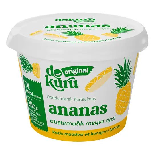 Dokuru Ananas Atıştırmalık Meyve Cipsi
