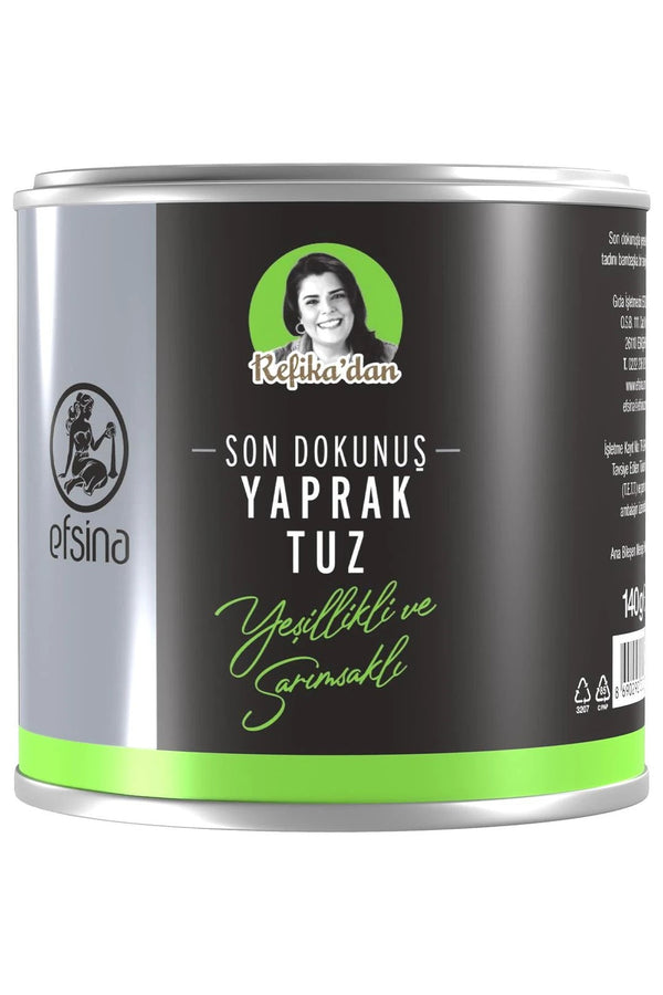 EFSİNA 140 GR SARIMSAK VE YEŞİLLİKLİ YAPRAK TUZ REFİKA'DAN Palmiye Gurme