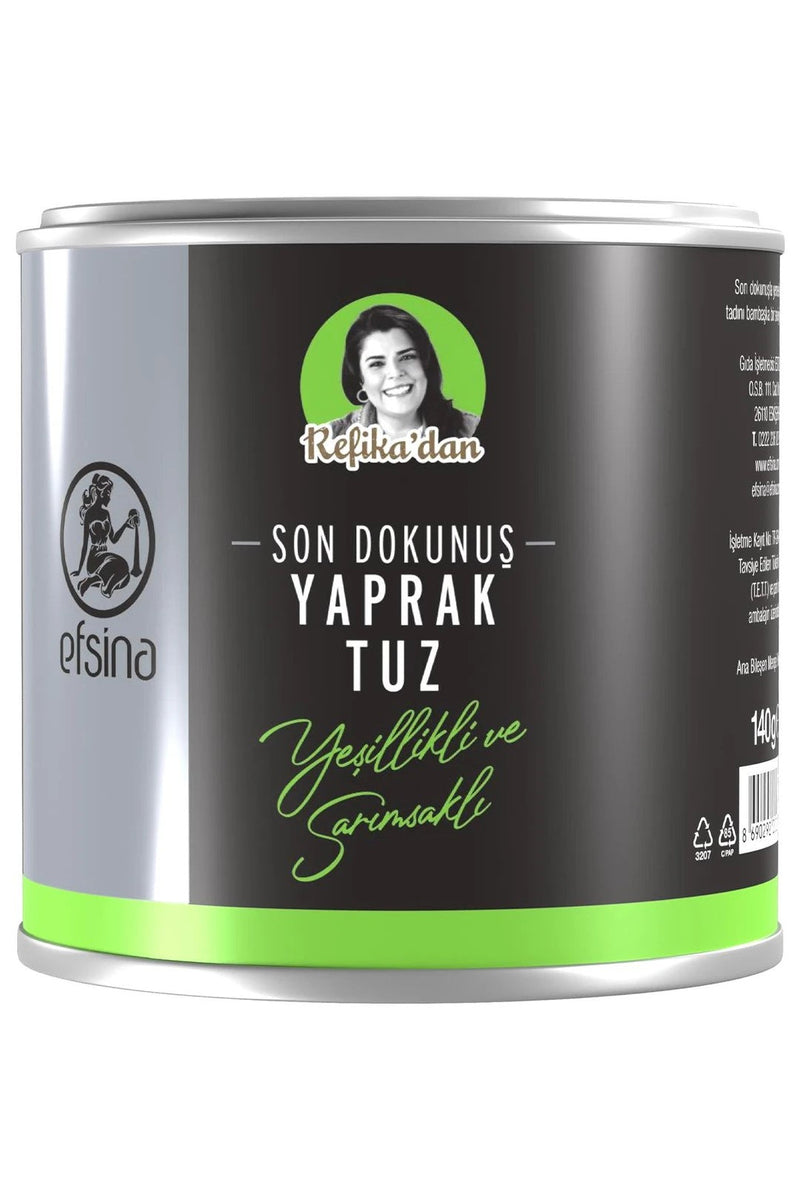 EFSİNA 140 GR SARIMSAK VE YEŞİLLİKLİ YAPRAK TUZ REFİKA'DAN
