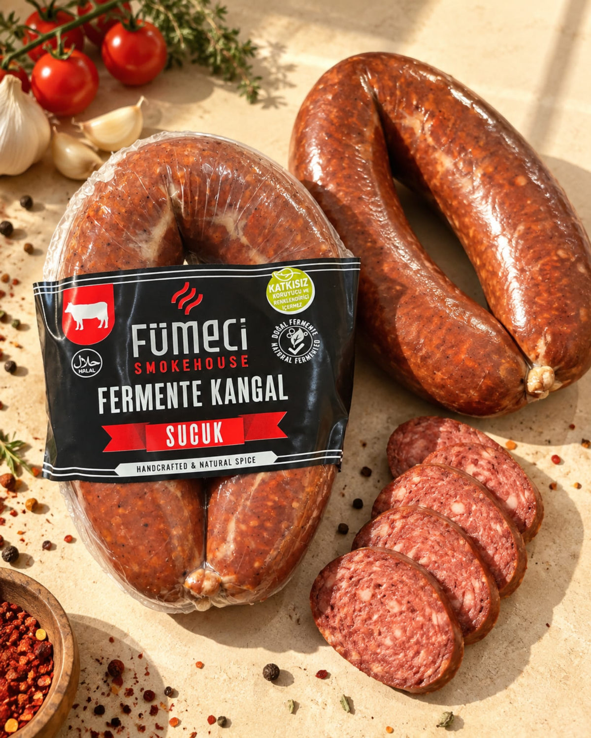 Fermante Kangal Sucuk 450-470g. Palmiye Gurme