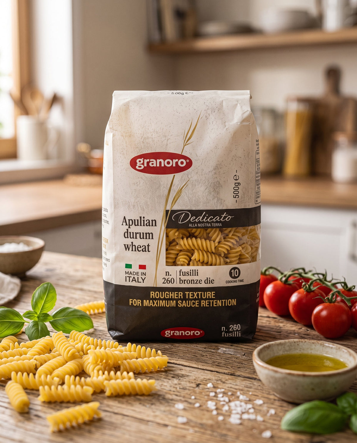 Granoro Dedicato İtalyan Burgu Makarna (Fusilli) 500 g Palmiye Gurme