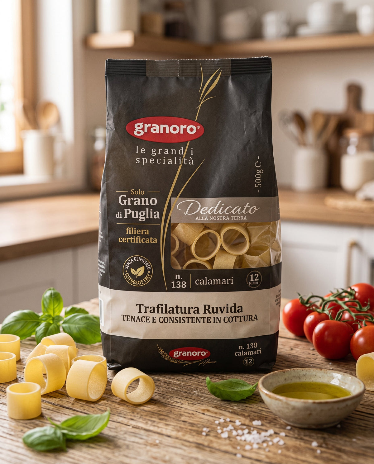 Granoro Dedicato  Calamari İtalyan Makarna 500 g Palmiye Gurme