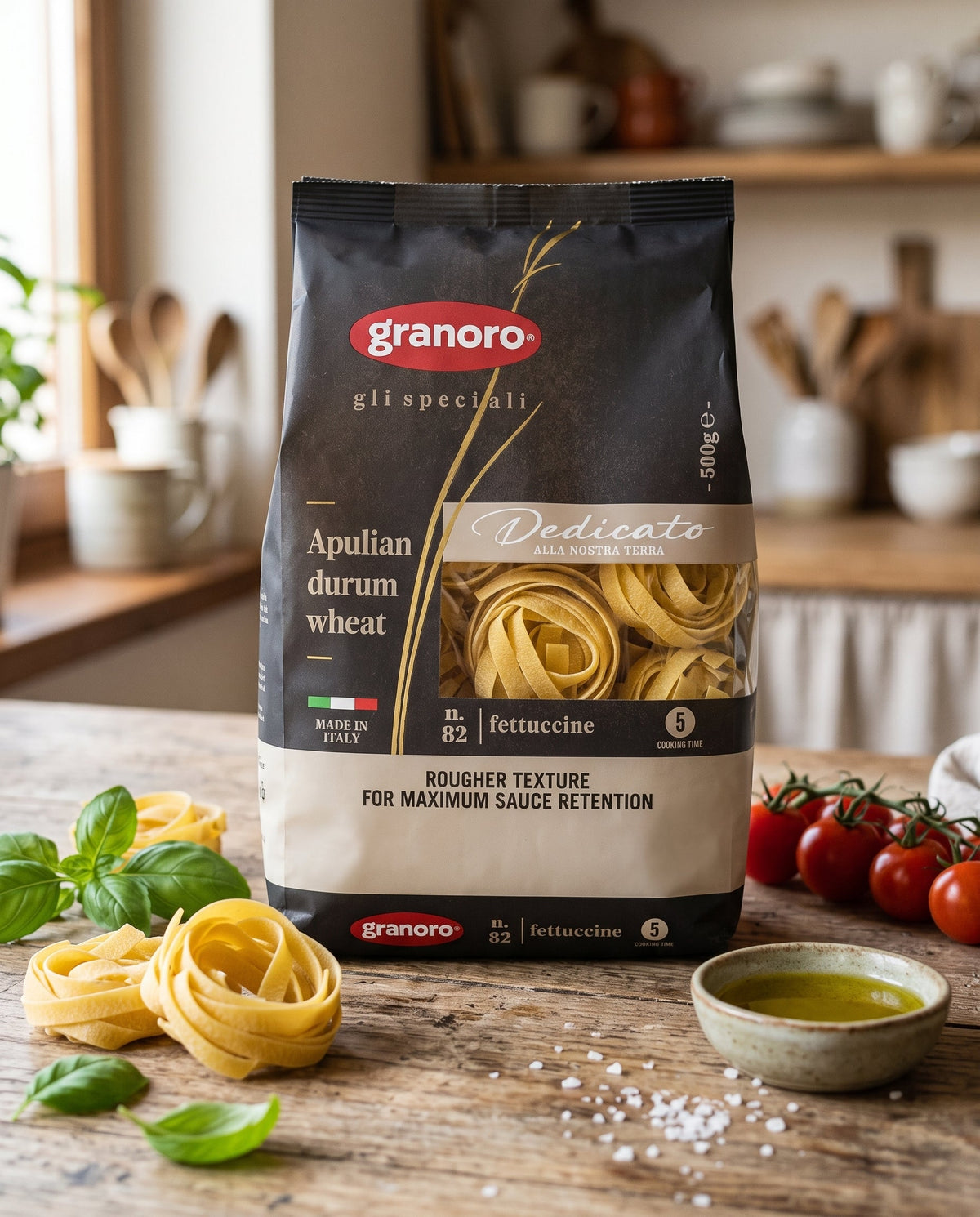 Granoro Dedicato İtalyan Fettuccine Makarna (500 g) Palmiye Gurme