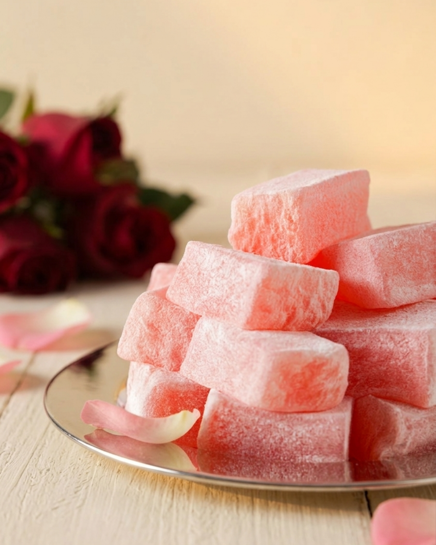 Güllü Lokum 500-1000g. Palmiye Gurme