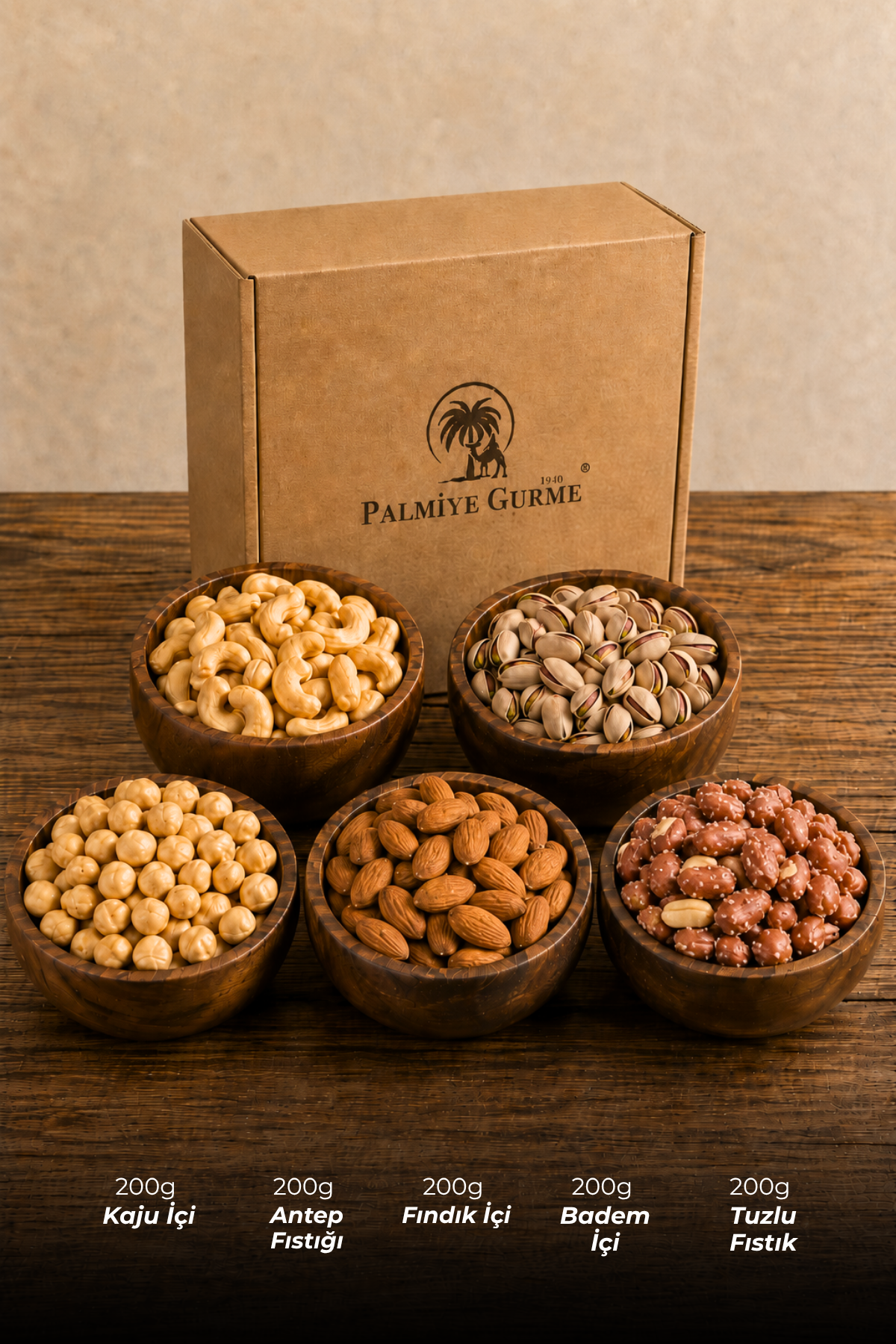 Palmiye Gurme Karışık Kuruyemiş Paketi 1000 g Palmiye Gurme