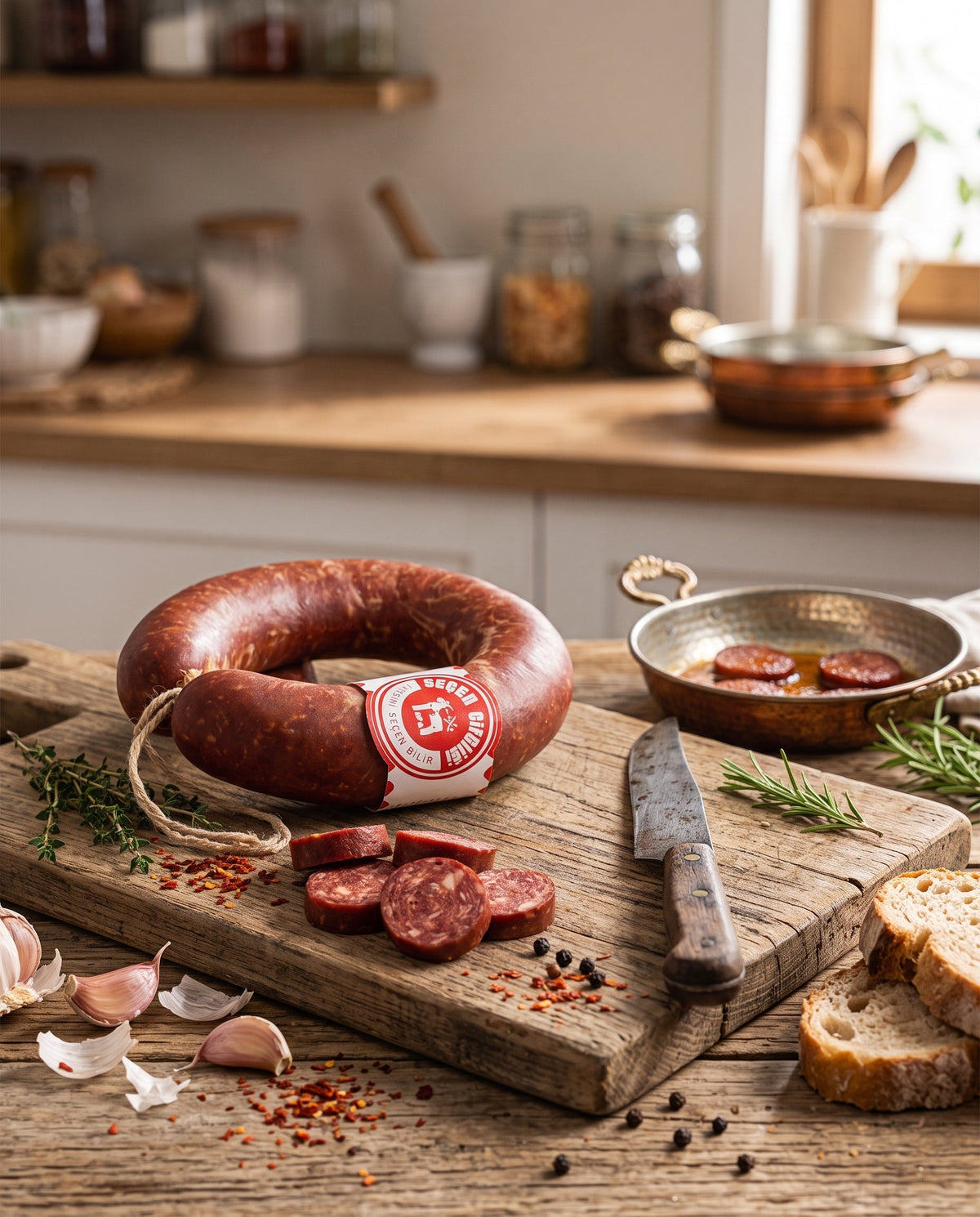 Seçen Çiftliği Keçi Sucuğu 350-450g Palmiye Gurme