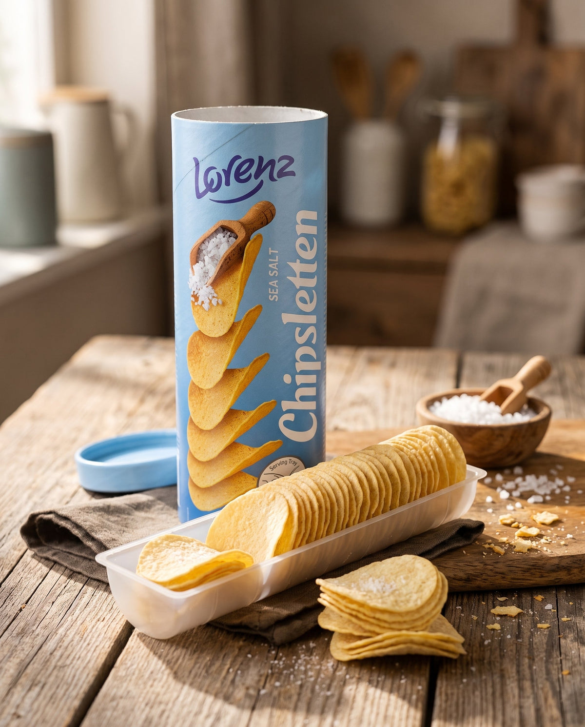 Lorenz Chipsletten Sea Salt Deniz Tuzlu Patates Cipsi 100 g Palmiye Gurme