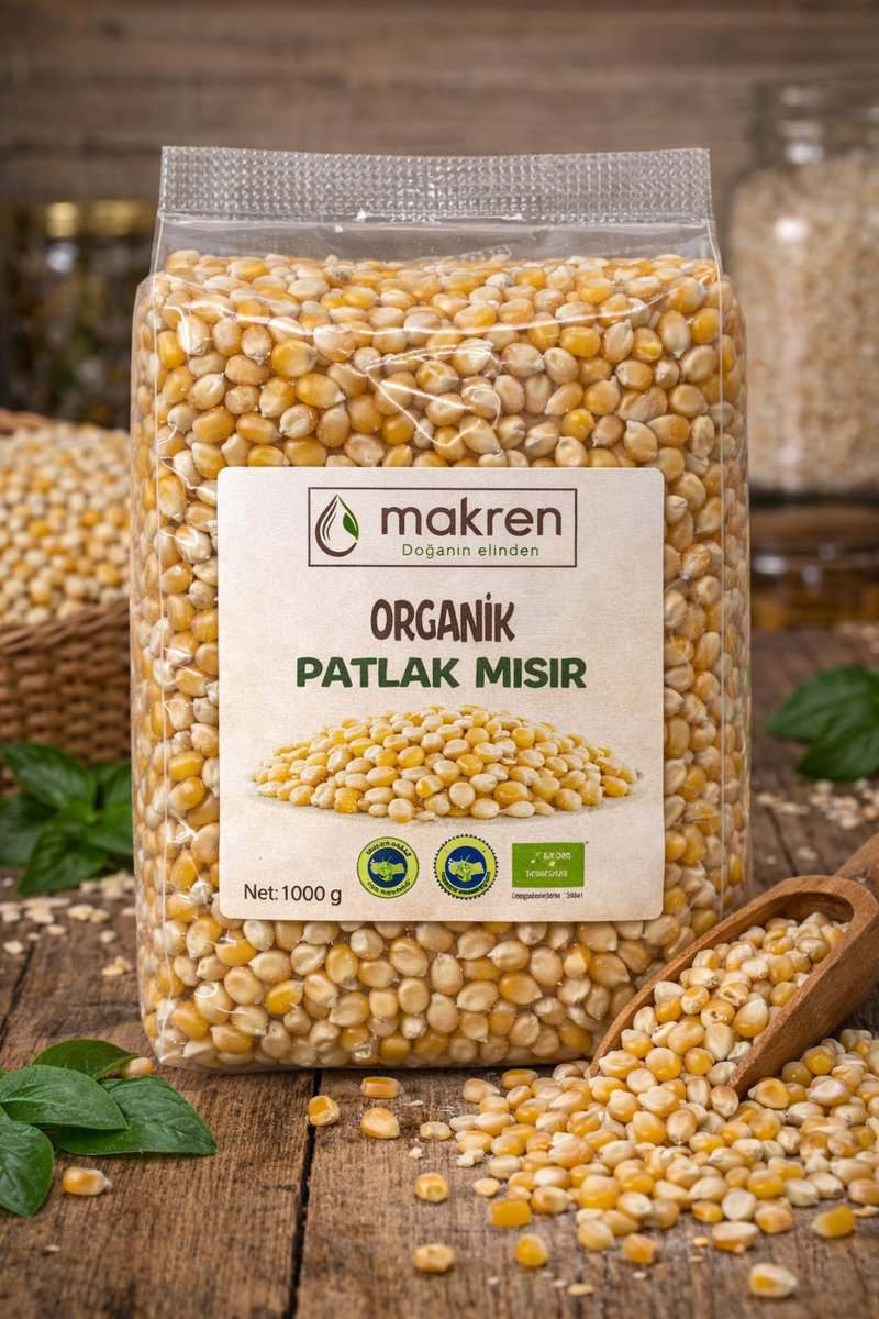 Makren Organik Patlak Mısır 1kg