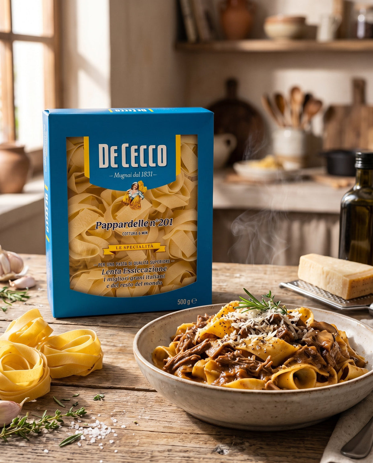 De Cecco Pappardelle 500 g (İtalyan Makarnası) Palmiye Gurme