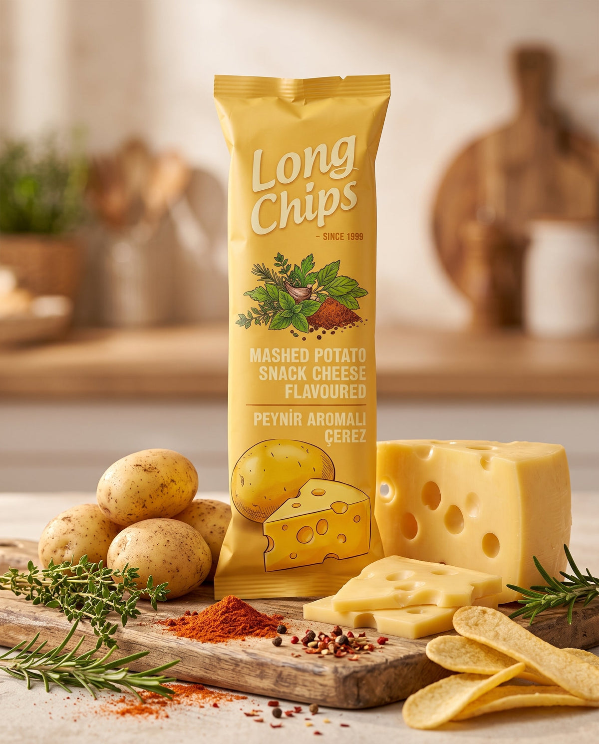 Long Chips – Peynir Aromalı Uzun Patates Cipsi Palmiye Gurme