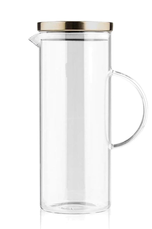 1800 ml Metal Kapaklı Sürahi | Dayanıklı ve Şık Tasarım | Su ve İçecek Depolama Palmiye Gurme