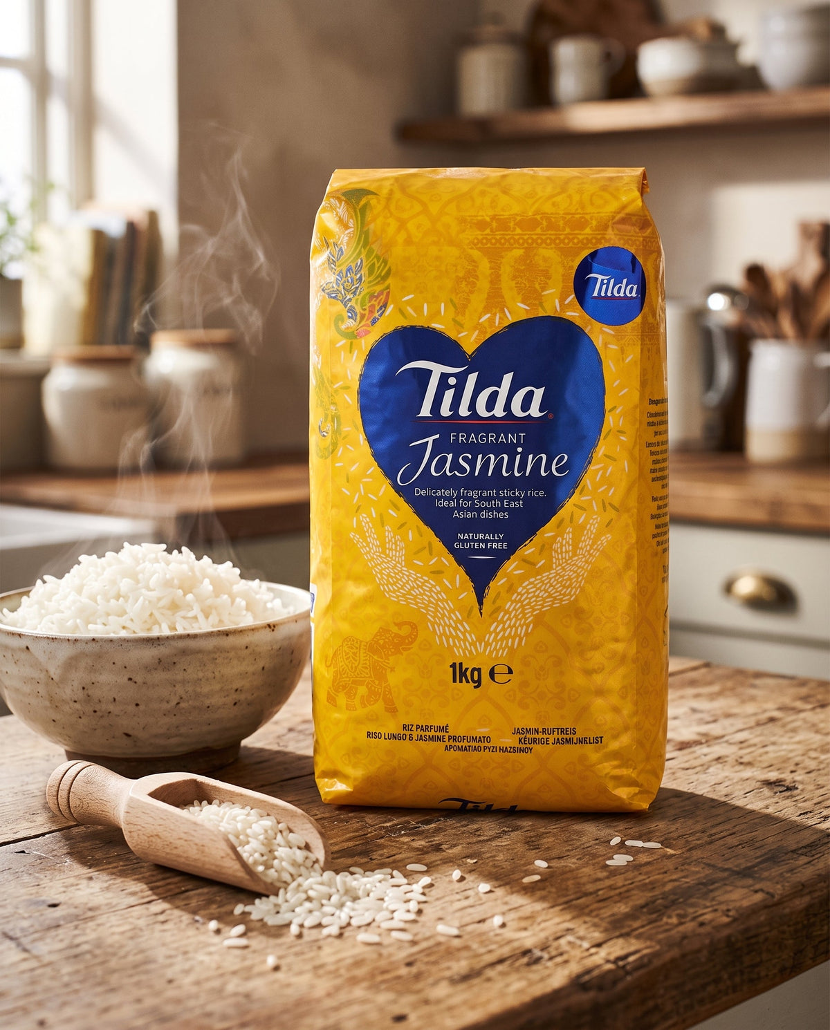 Tilda Fragrant Jasmine Kokulu Yasemin Pirinç 1 kg Palmiye Gurme
