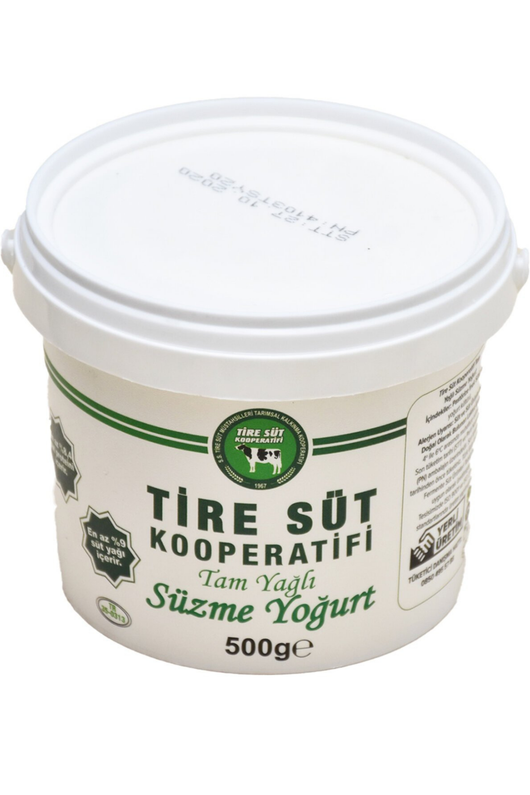 Tire Süt Koop. Süzme Yoğurt 500 gr – Yoğun Kıvamlı Doğal Lezzet Palmiye Gurme